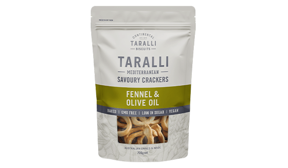 Taralli	Crackers Fennel & Olive Oil 700g