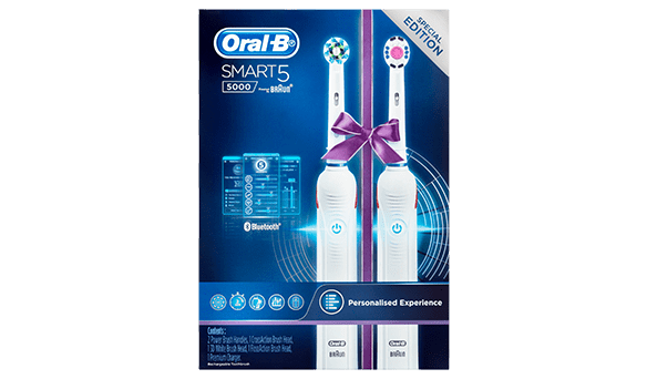 Oral-B Smart 5 5000 Electric Toothbrush 2 pack
