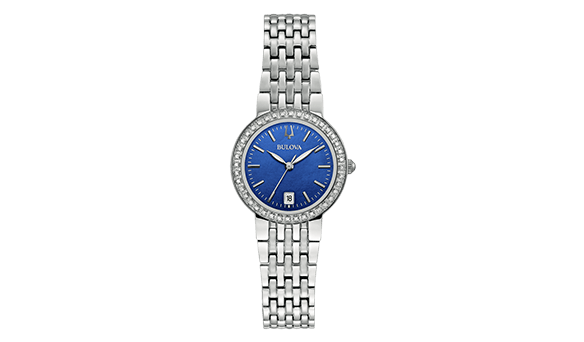 Bulova	Ladies Classic Diamond Bezel Watch