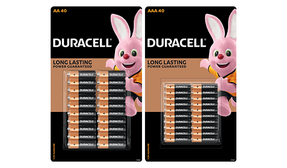 Durcacell Alkaline Batteries AA and/or Alkaline Batteries AAA 40 pack