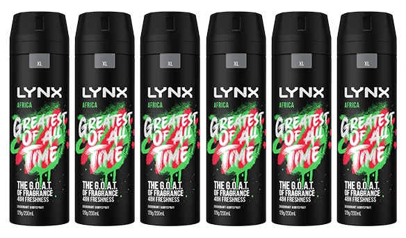 Lynx Africa Deodorant 6 x 200ml