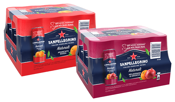 Sanpellegrino Aranciata Rossa and/or Pomegranate & Orange 12 x 330ml