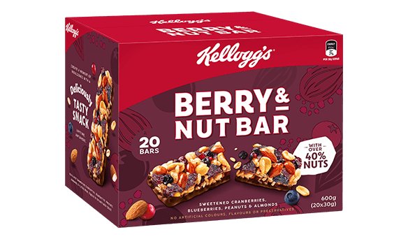 Kellogg's Berry & Nut Bar 20 x 30g
