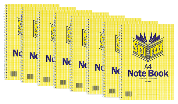 Spirax 120 Page Notebooks 8 pack
