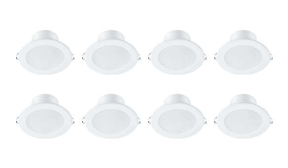 Philips 7.5W LED Downlights 8 pack