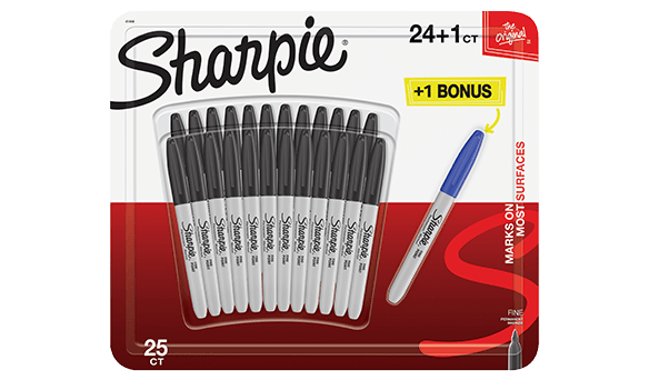Sharpie Permanent Fine Markers 25 pack