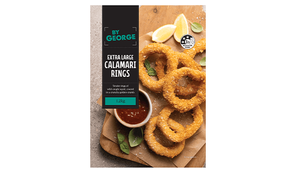 By George XL Calamari Rings 1.2kg