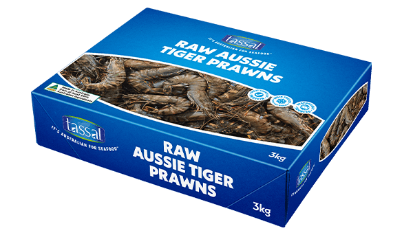 Tassal Raw Tiger Prawns 10/15 XL, 3kg