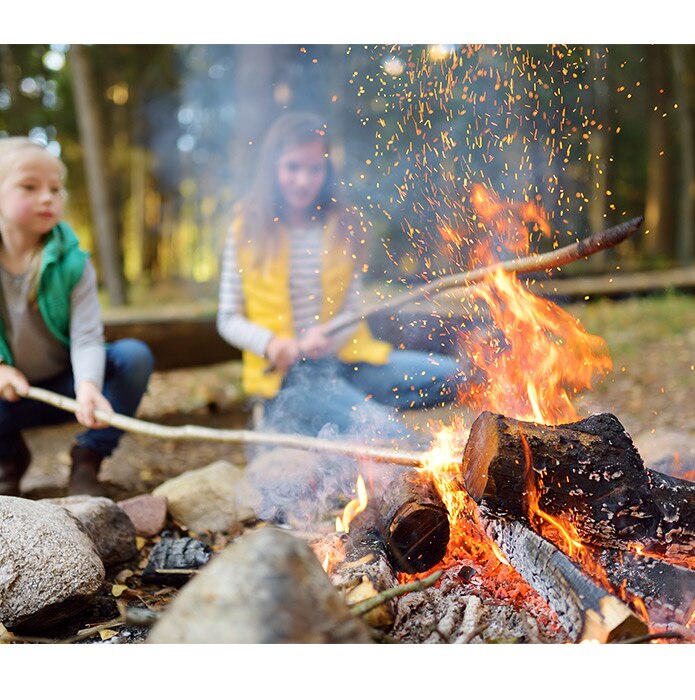 Campsite fire