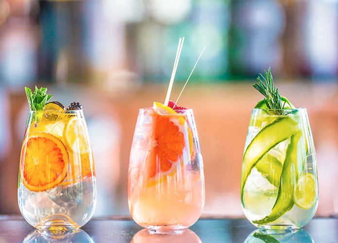 Fruity vodka cocktails