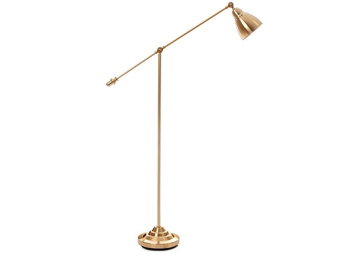 Brass floor lamp