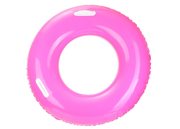 Pink round floating device