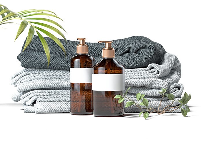 Towels and pump dispensers