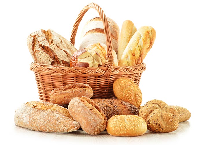 Bread in baskets