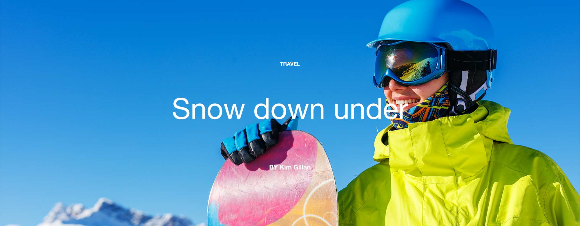 Snow down under