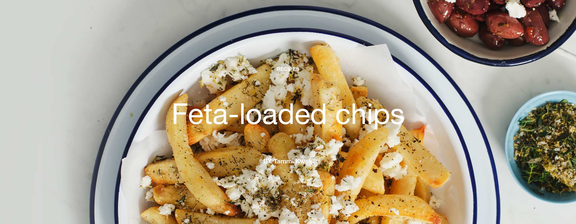 Feta-loaded chips