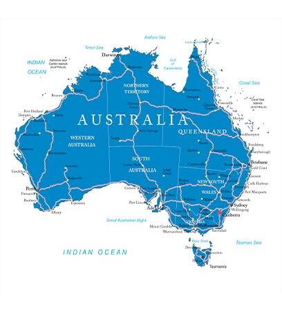 Map of Australia