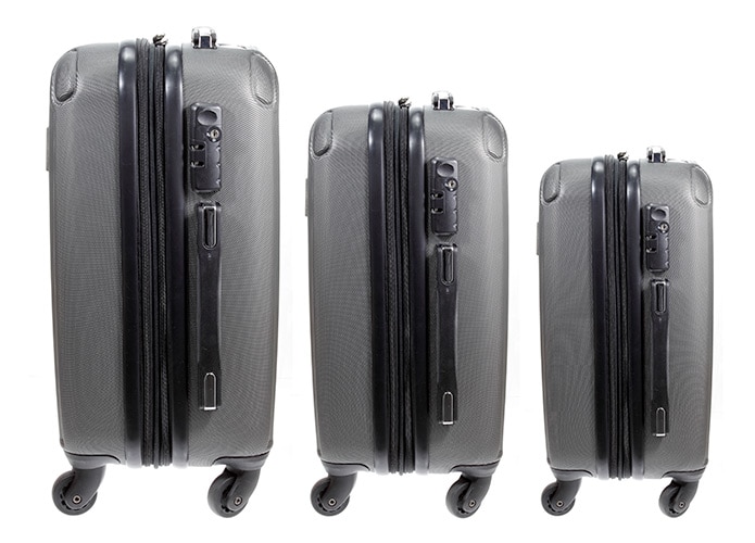 Three sizes of suitcases