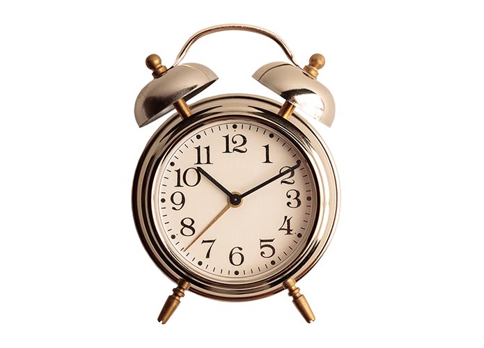 Gosld vintage alarm clock