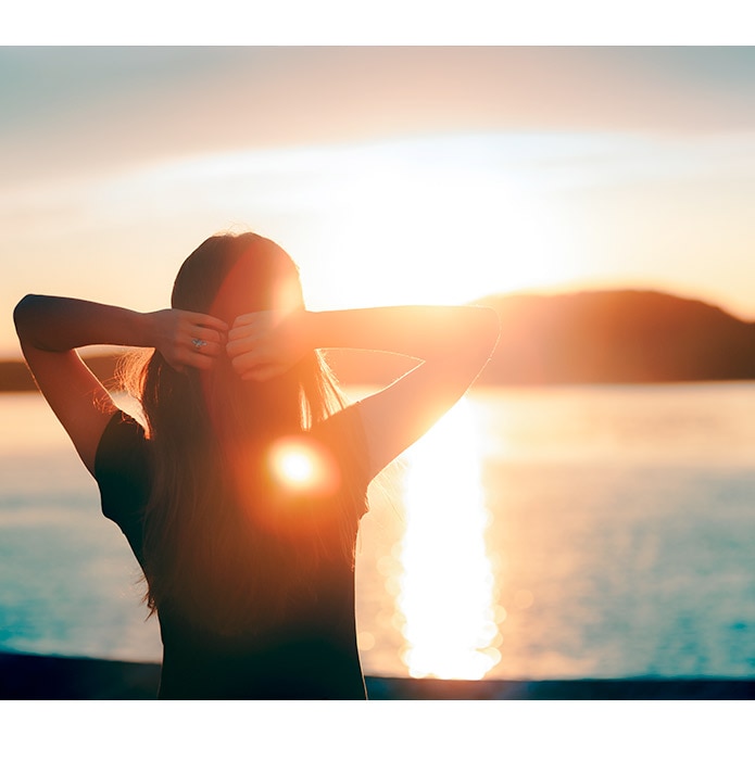 Woman in the sun