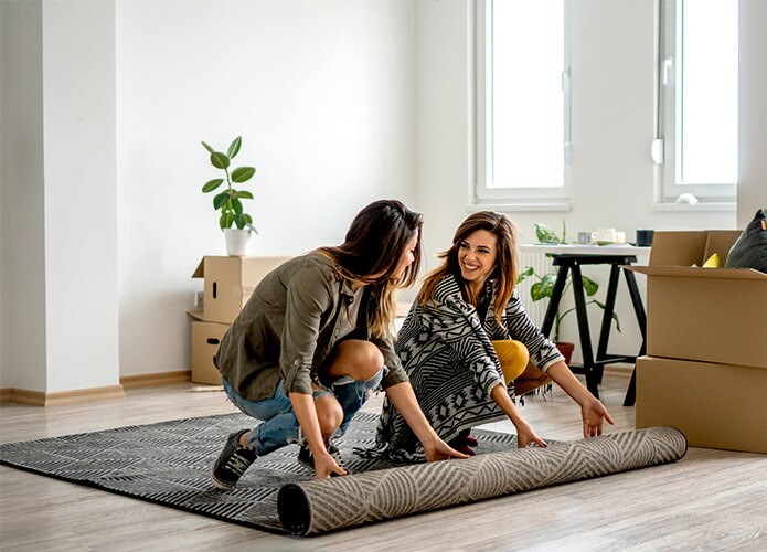 Unrolling rug