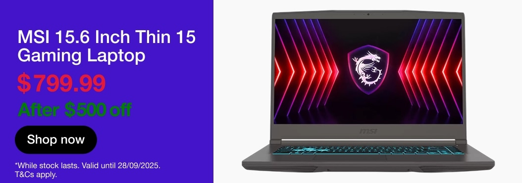 MSI 15.6 Inch Thin 15 Gaming Laptop