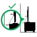 Illustration showing TV with an anchor device