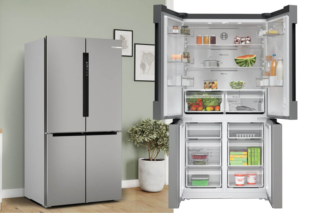 Bosch Series 6 French Door Fridge Stainless Steel 605L