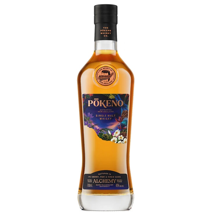 Pokeno Alchemy Single Malt New Zealand Whisky 700ml Pokeno Alchemy Single Malt New Zealand Whisky 700ml