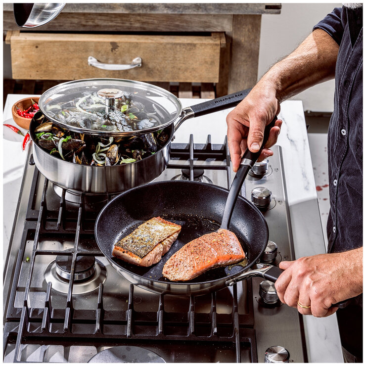 KitchenAid Stainless Steel Frypan 3 Piece Set