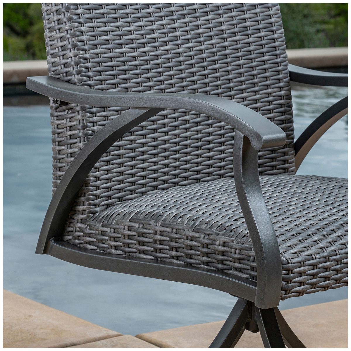 SunVilla Indigo Woven Dining Set 9pc Costco Australia