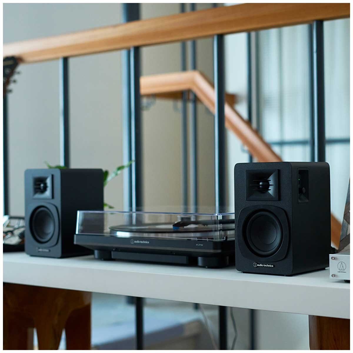 Audio-Technica Powered Bookshelf Speakers with Bluetooth AT-SP3X