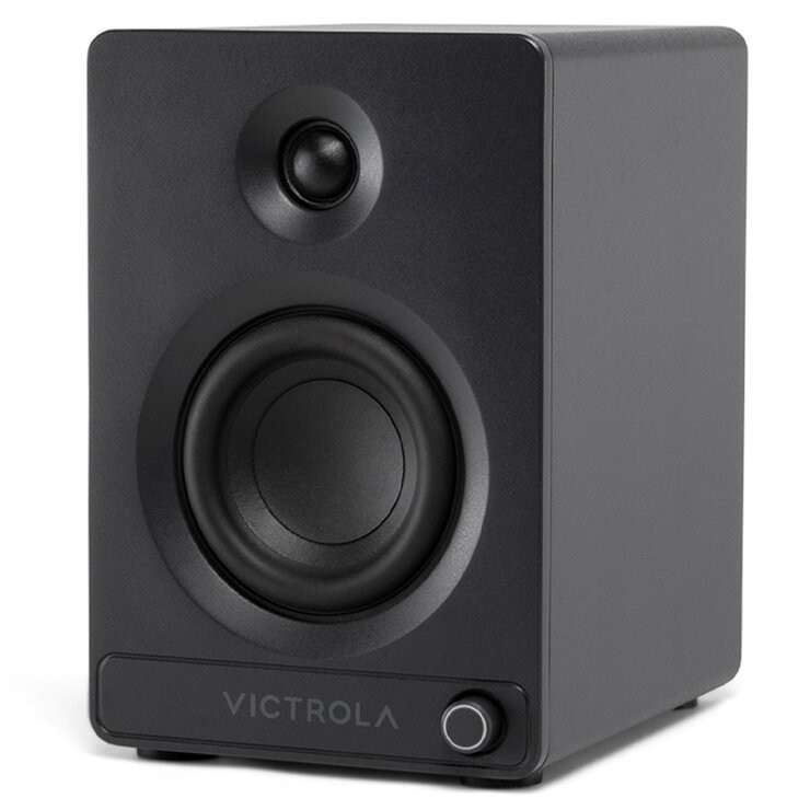Victrola Tempo Bookshelf Speakers Black VPS-400-BLK-INT