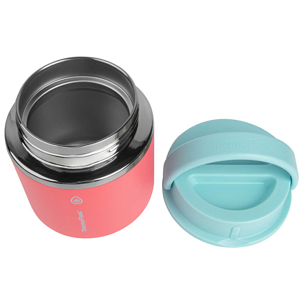 ThermoFlask 590ml Insulated Food Jar 2 Pack Pink And Aqua