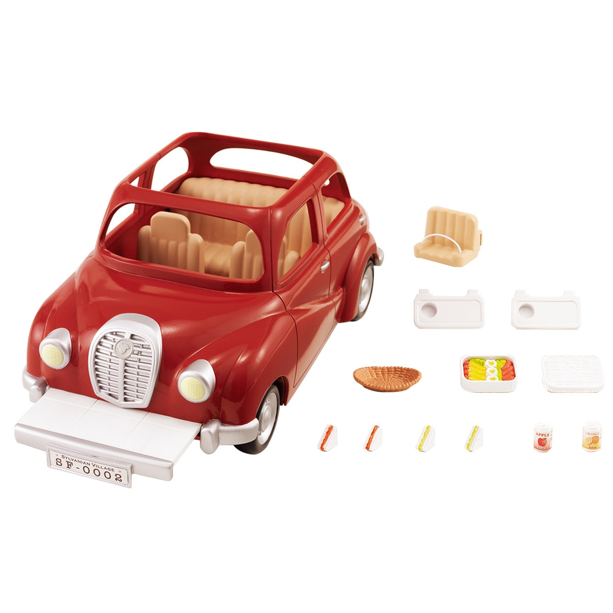 SF - Family Saloon Car - Red