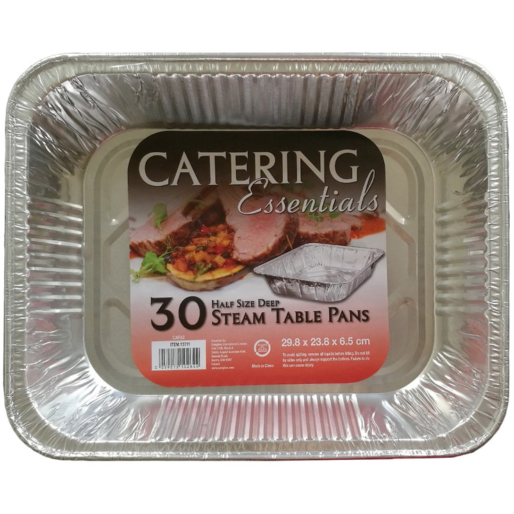 Catering Essentials Half Size Aluminum Foil Steam Pans 30 Pack Costco