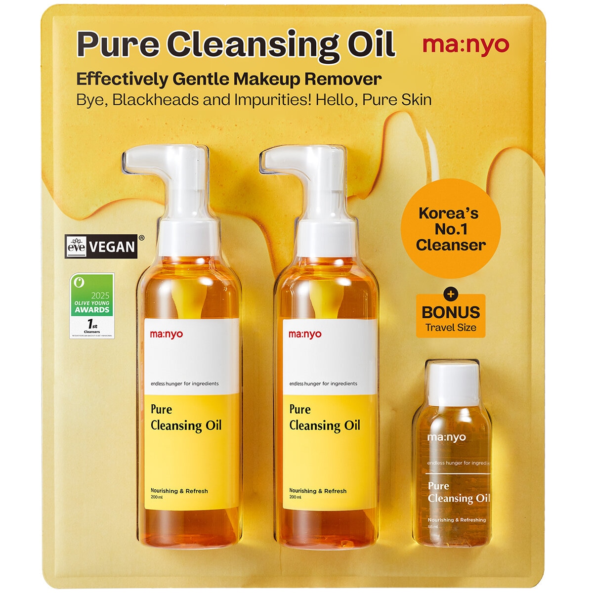 ma:nyo Pure Cleansing Oil 2 x 200ml + 55ml Set