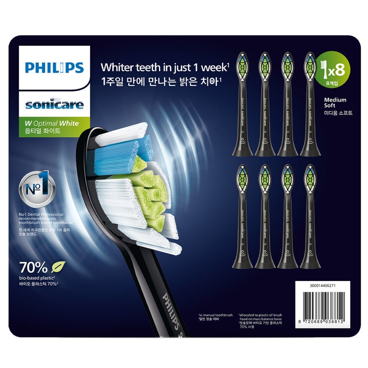Philips Sonicare W2 Optimal standard 8 Pack Brush Heads
