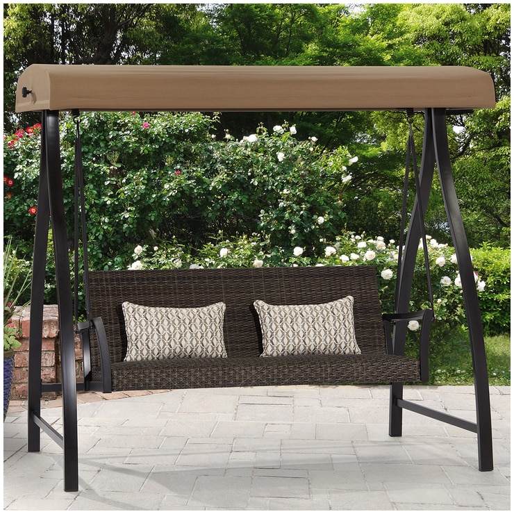 Agio Springdale Woven Swing Set Costco Australia
