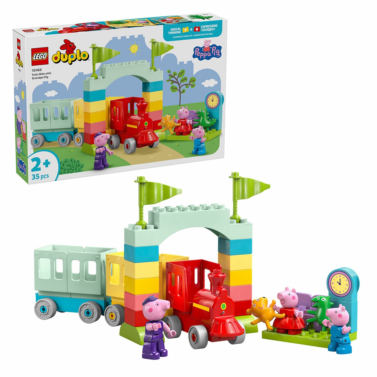 LEGO DUPLO Peppa Pig Train Ride with Grandpa Pig 10466