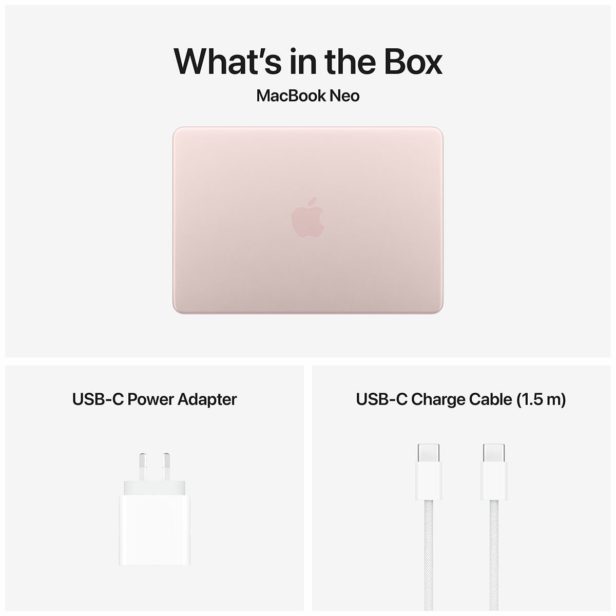 Apple 13 Inch MacBook Neo: A18 Pro Chip With 6‑Core CPU And 5‑Core GPU 8GB 256GB SSD Blush