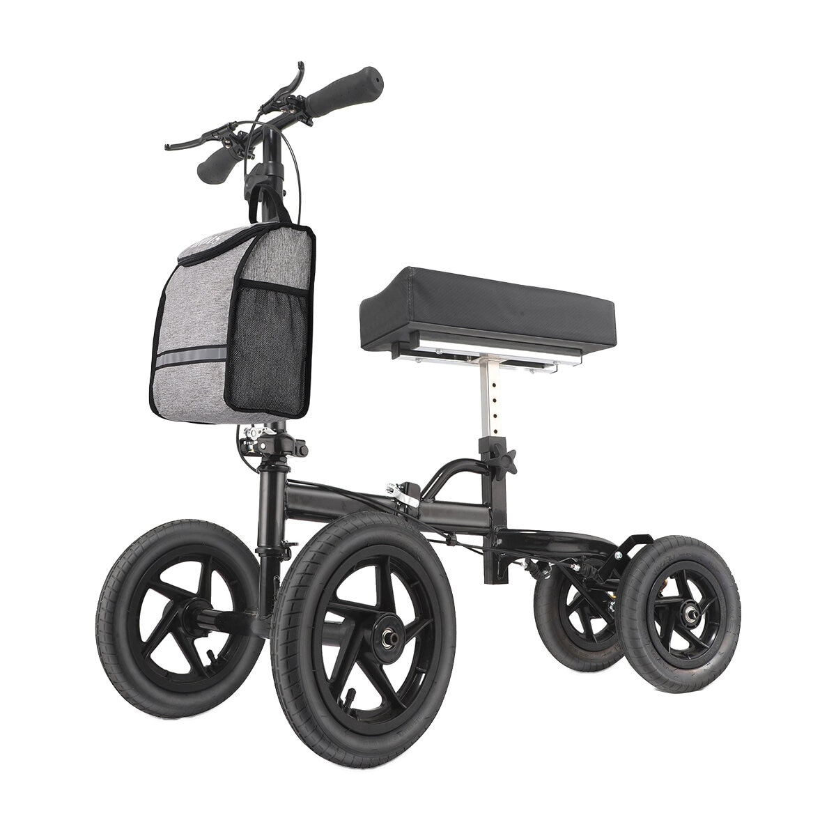 Altus Knee Scooter Walker Pneumatic Tires Black