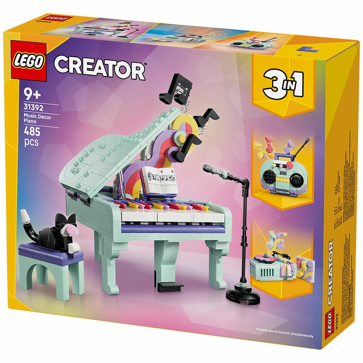 LEGO Creator 3 in 1 Music Decor Piano with Cat 31392
