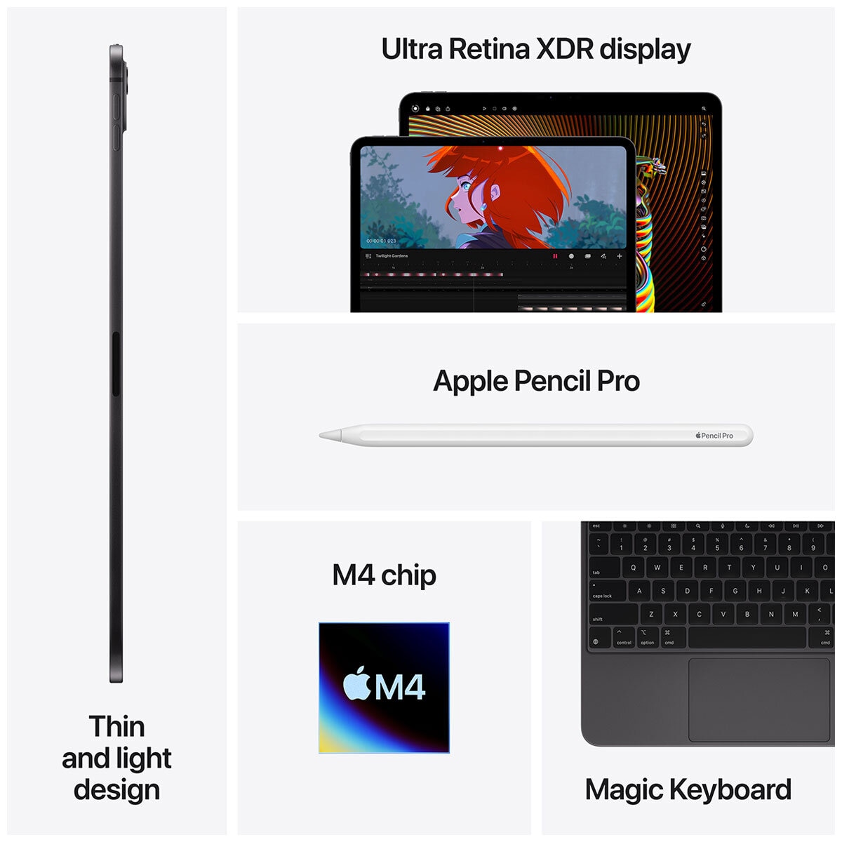 iPad Pro 11 Inch Wi-Fi 256GB Standard Glass Silver M4