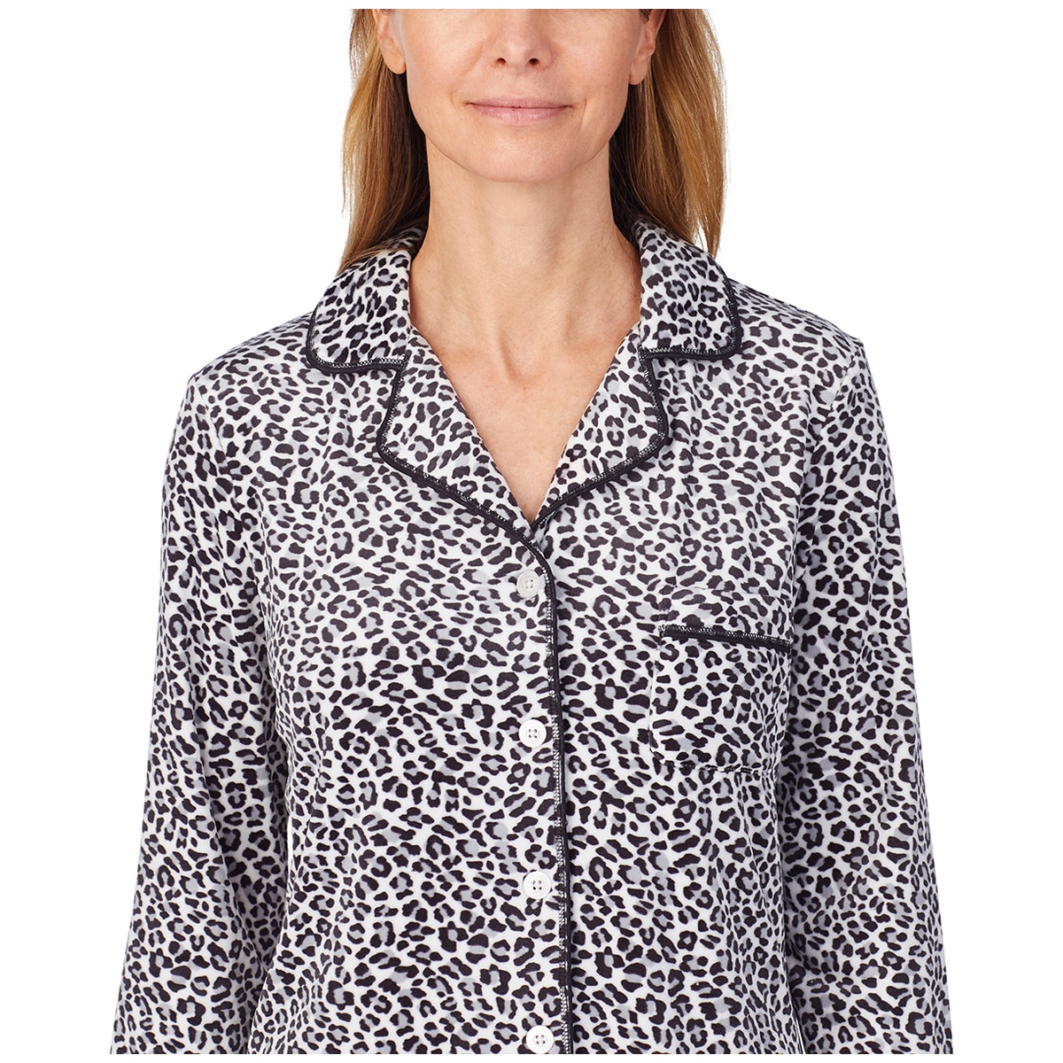 Carole Hochman Women's 2pc PJ Set - White Animal