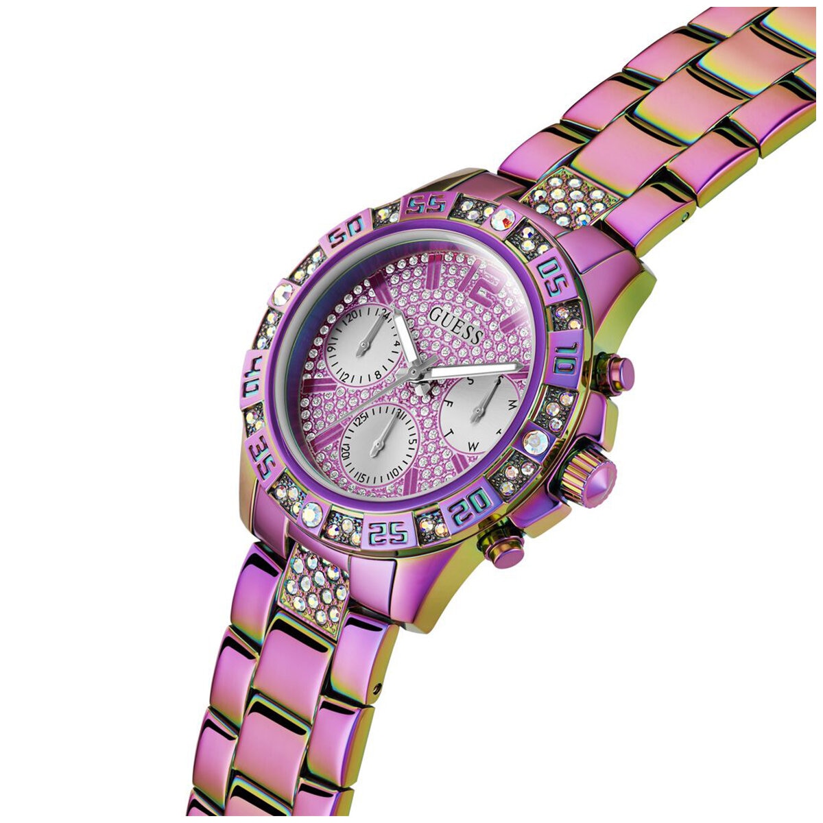 GUESS Eco Pink Outspoken Solar Women's Watch GW0587L3