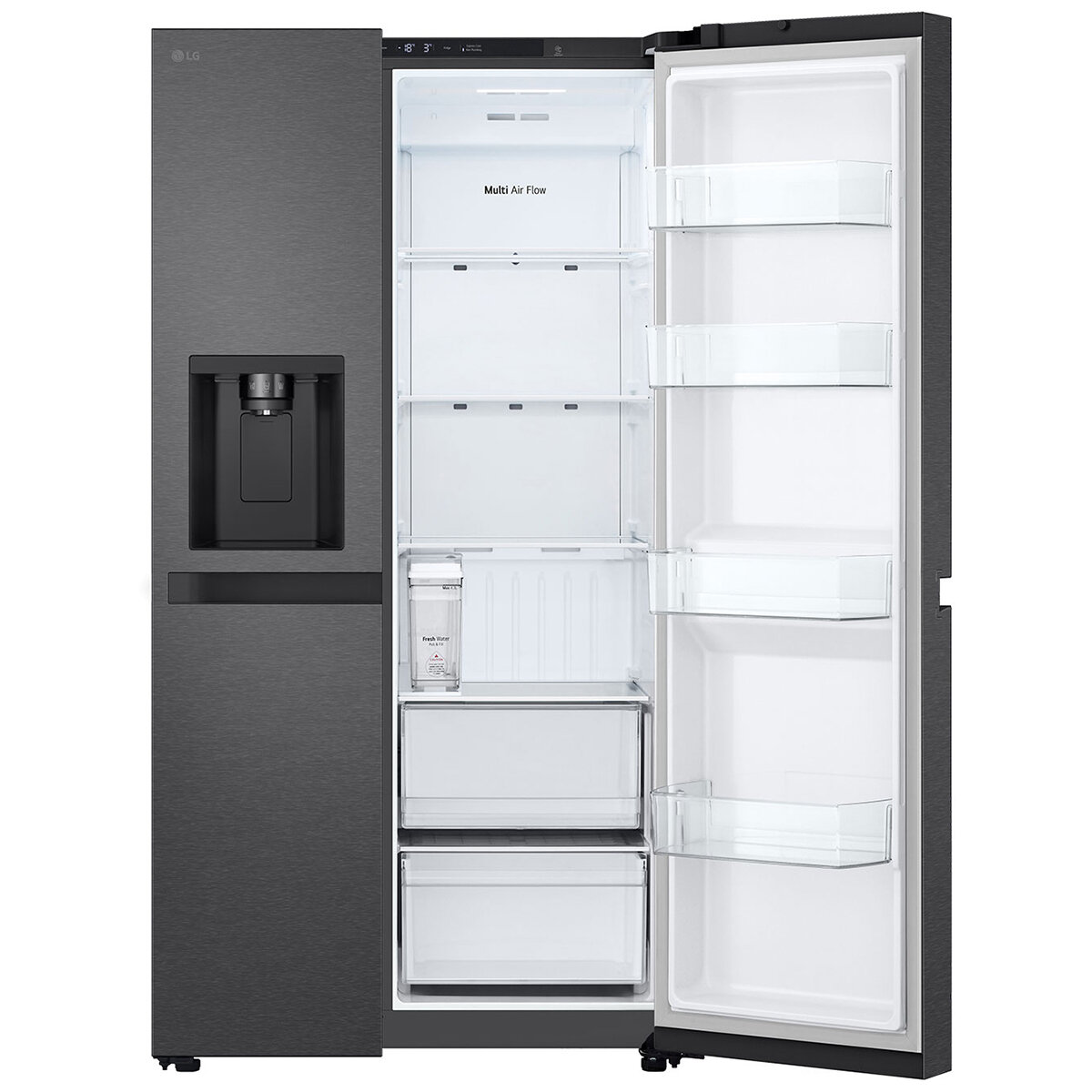LG 641L Side By Side Fridge Matte Black GS-N599MBL