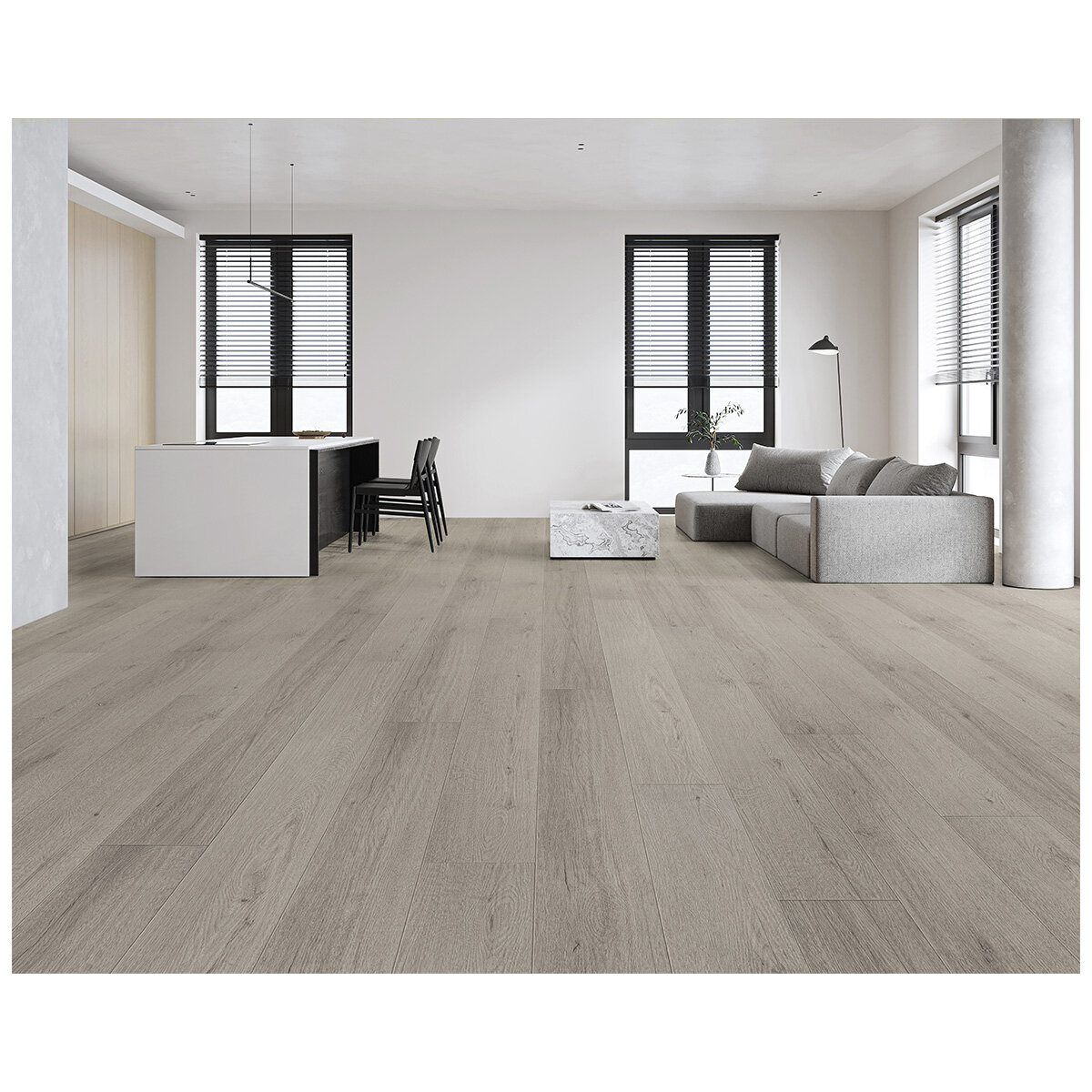 Aqua Stone SPC Flooring Stone Grey Oak