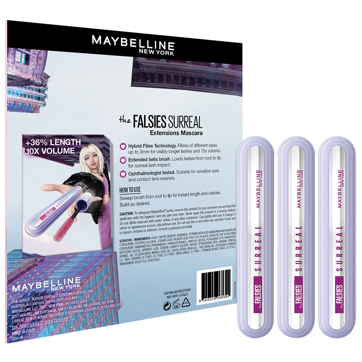 Maybelline Falsies Surreal Mascara 3 Pack