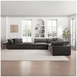 Aiden & Ivy 6 Piece Fabric Modular Sectional